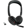 Jabra Evolve2 65 Flex Arceau Bluetooth 5.2 32h Casque sans fil