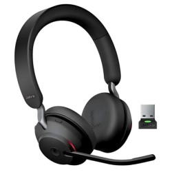 Jabra Evolve2 65 MS Stereo USB-A Noir Arceau Bluetooth 5.0 Casque sans fil