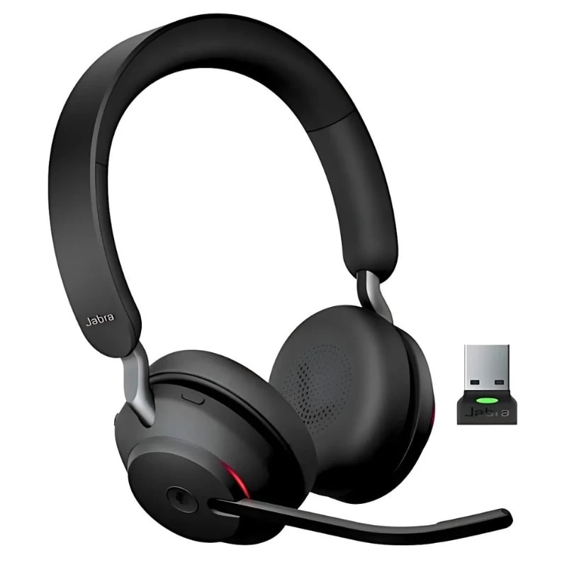 Jabra Evolve2 65 MS Stereo USB-A Noir Arceau Bluetooth 5.0 Casque sans fil
