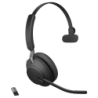 Jabra Evolve2 65 MS Mono USB-A Noir Arceau Bluetooth 5.0 Casque sans fil