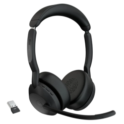 Jabra Evolve2 55 MS Stereo USB-A Arceau ANC Bluetooth 5.2 18h Multipoint Casque sans fil