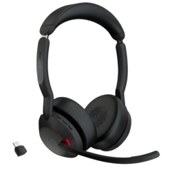Jabra Evolve2 55 MS Stereo USB-C Noir Arceau Bluetooth 5.2 18h Multipoint Casque sans fil
