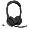 Jabra Evolve2 55 MS Stereo USB-C Noir Arceau Bluetooth 5.2 18h Multipoint Casque sans fil