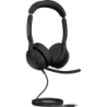 Jabra Evolve2 50 UC Stereo USB-C Noir Arceau avec micro Casque