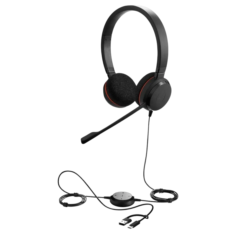 Jabra Evolve 20 MS Stereo USB-C avec micro Casque