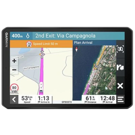 Garmin Camper 895 pour caravanes 8 pouces cartes d'Europe Bluetooth WiFi Navigateur GPS