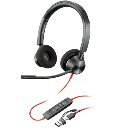 Poly Blackwire 3320 USB-C Arceau avec micro Casque