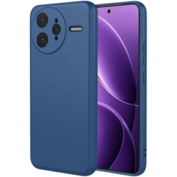 Coque Xiaomi Poco F7 Pro Square Liquid Premium Bleu