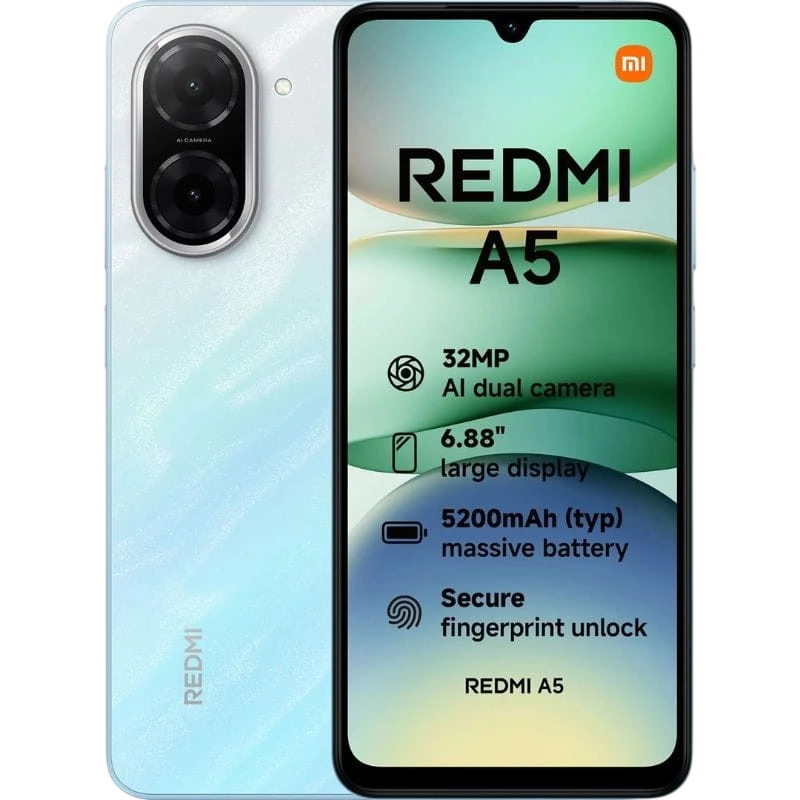 Xiaomi Redmi A5 4GB/128GB Bleu 6,88 pouces IPS 120Hz 32MP 5200mAh