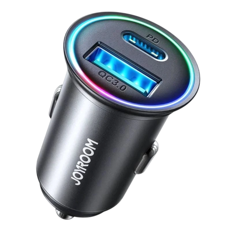 Joyroom JR-CCN04 60 W USB-A et USB Type-C - Chargeur de voiture