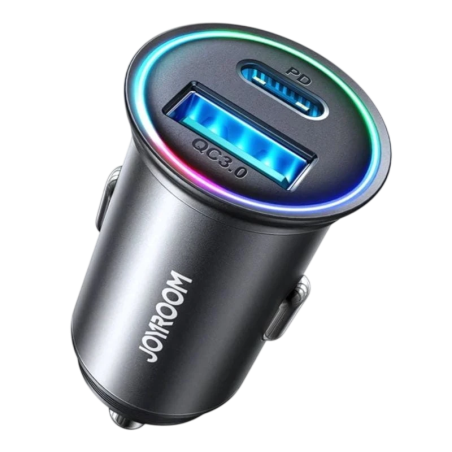 Joyroom JR-CCN04 60 W USB-A et USB Type-C - Chargeur de voiture