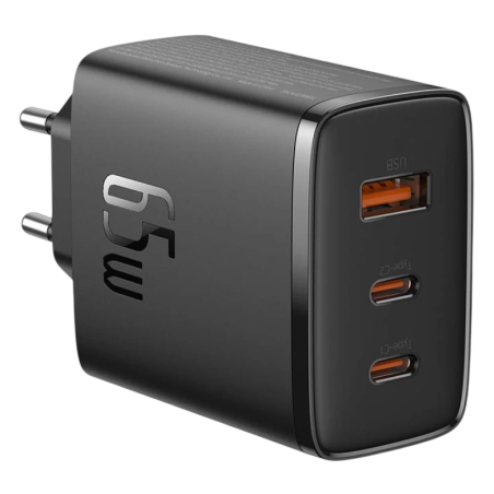Baseus OS-Cube Pro 65W 2xUSB-C + USB Noir