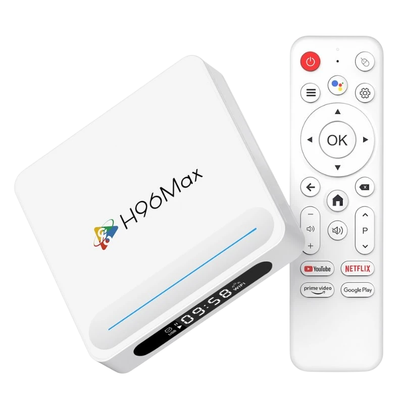 H96 Max Plus 4GB/128GB Android 14 8K WiFi 6 Bluetooth H618 TV Box