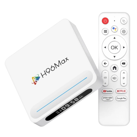 H96 Max Plus 4GB/128GB Android 14 8K WiFi 6 Bluetooth H618 TV Box