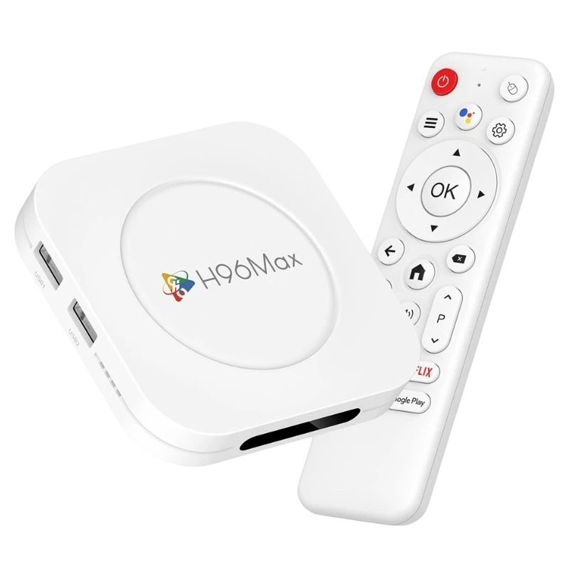 H96 Max M1 Plus 4GB/128GB Android 14 8K WiFi 6 Bluetooth RK3528 TV Box