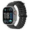 DT NO.1 Ultra 3 Pro Noir 2,04 pouces AMOLED NFC IP68 Montre connectée