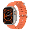DT NO.1 Ultra 3 Pro Orange 2,04 pouces AMOLED NFC IP68 Montre connectée