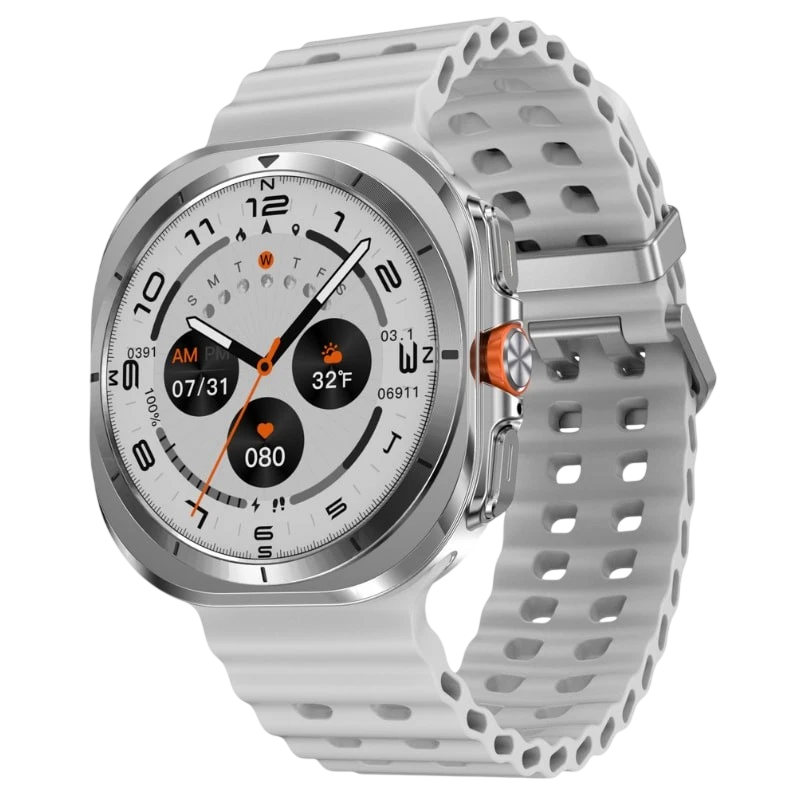 DT NO.1 Watch Ultra Argent 1,5 pouces IPS NFC 7 jours IP68