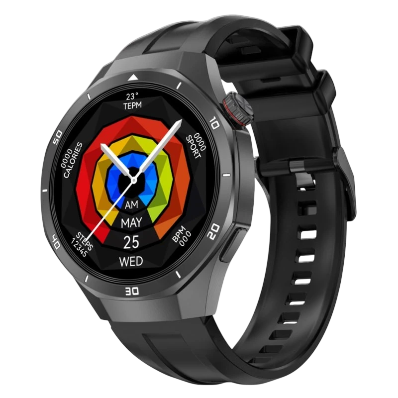 DT NO.1 DT5 Pro Noir 1,46 pouces NFC 7 jours IP68 Montre connectée