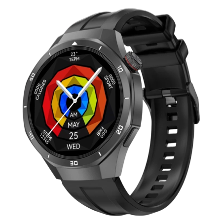 DT NO.1 DT5 Pro Noir 1,46 pouces NFC 7 jours IP68 Montre connectée