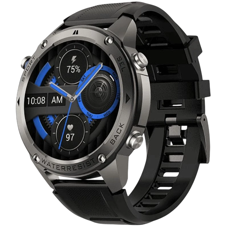 DM56 1,43 pouces AMOLED GPS 10 jours +170 sports 5ATM Montre connectée