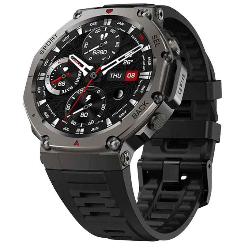 DM58 1,43 pouces AMOLED GPS 10 jours +170 sports 5ATM Montre connectée