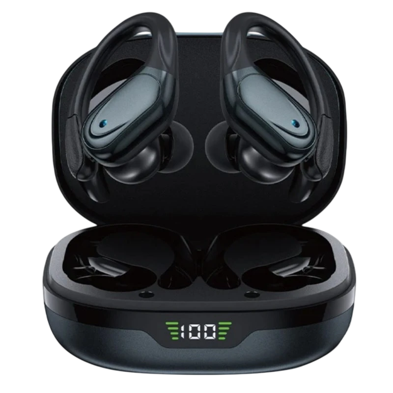 BSF BX17 Noir Bluetooth 5.3 55h IPX5 Écouteurs sans fil