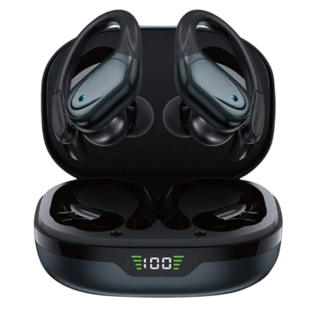 BSF BX17 Noir Bluetooth 5.3 55h IPX5 Écouteurs sans fil