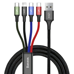 Baseus Fast 4 in 1 - 2xUSB-C 1xLightning 1xMicroUSB