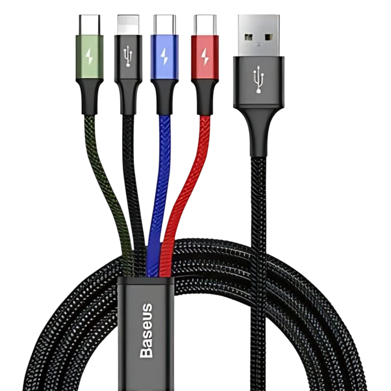 Baseus Fast 4 in 1 - 2xUSB-C 1xLightning 1xMicroUSB