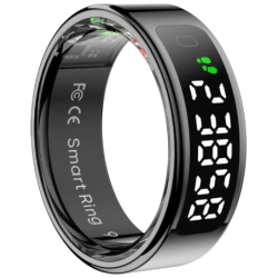COLMI R12 Taille 7 Noir Bluetooth Bague connectée