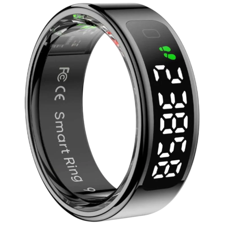 COLMI R12 Taille 7 Noir Bluetooth Bague connectée