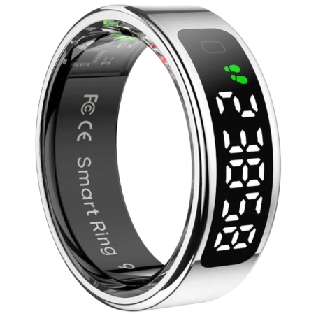 COLMI R12 Taille 8 Argent Bluetooth Bague connectée
