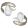 Soundcore AeroClip Blanc Bluetooth 5.4 32h IPX4 Multipoint Écouteurs sans fil