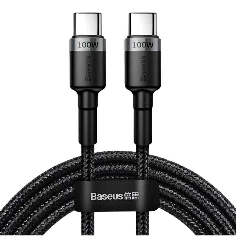 Baseus Cafule Grey/Black - Câble USB Type-C vers Type-C  100W 2m