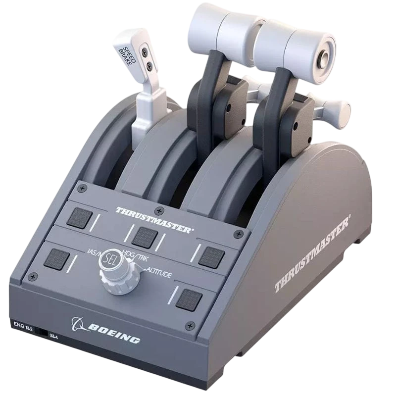 Thrustmaster TCA Quadrant Boeing Edition Gris USB Manette de vol PC, Xbox, Xbox One X, Xbox Series S