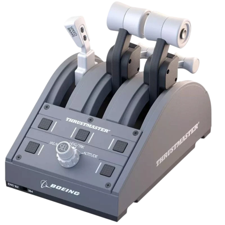 Thrustmaster TCA Quadrant Boeing Edition Gris USB Manette de vol PC, Xbox, Xbox One X, Xbox Series S