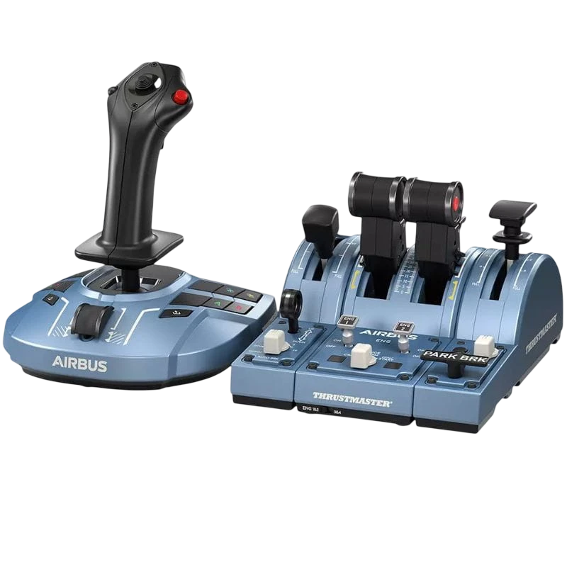 Thrustmaster TCA Captain Pack X Airbus Edition - Joystick/Manette latérale + cadran d'accélération analogique PC, Xbox