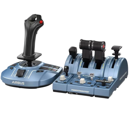 Thrustmaster TCA Captain Pack X Airbus Edition - Joystick/Manette latérale + cadran d'accélération analogique PC, Xbox