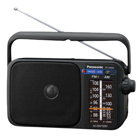 Panasonic RF-2400D AM/FM Noir Radio