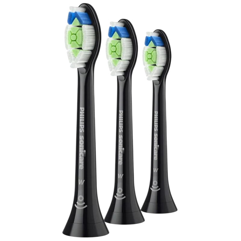 Philips Sonicare W2 Optimal White HX6064/11 Noir - 4 têtes pour brosse à dents électrique Sonicare