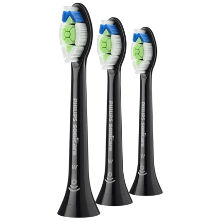 Philips Sonicare W2 Optimal White HX6064/11 Noir - 4 têtes pour brosse à dents électrique Sonicare