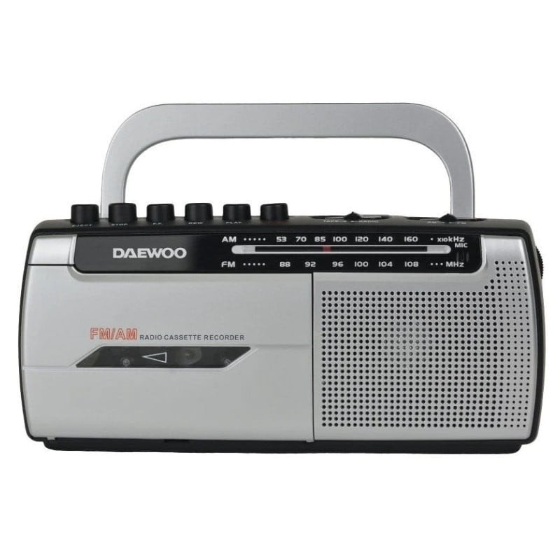 Daewoo DW1107 Argent FM Radio Cassette