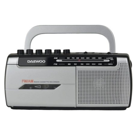 Daewoo DW1107 Argent FM Radio Cassette
