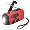 Stonego 2000mAh Rouge FM Radio d'urgence