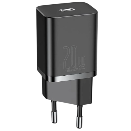Baseus Super Si Quick Charger 1C 20W Noir - Chargeur mural