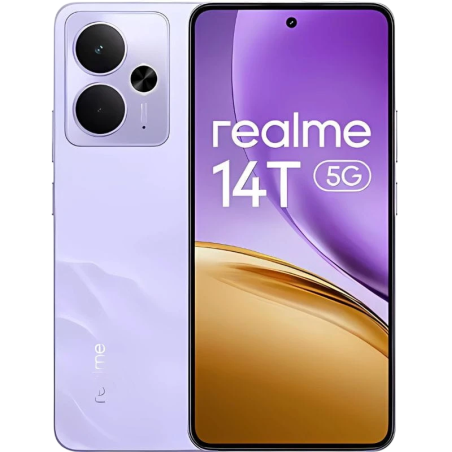 Realme 14T 5G 8GB/256GB Violet 6,67 pouces AMOLED 120Hz 50MP 6000mAh 45W NFC