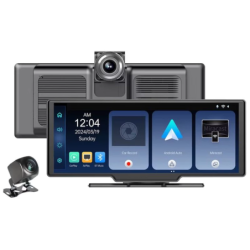 Dash Cam SD102602 Écran tactile universel 10,26 pouces Sans fil Carplay / Android Auto avec caméra arrière
