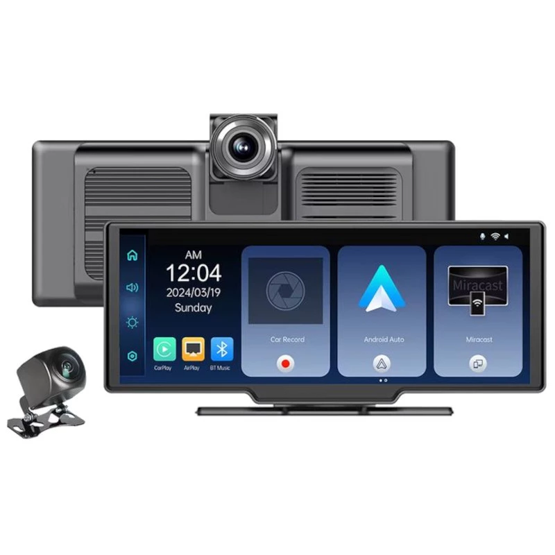 Dash Cam SD102602 Écran tactile universel 10,26 pouces Sans fil Carplay / Android Auto avec caméra arrière