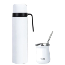 Set de Thermo Mate,Bombilla et Pumpkin blanc